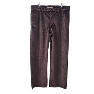 Levi's Womens Baggy Trousers, Velvet, Brown, Mid Rise, Wide Leg Relaxed, Size 31